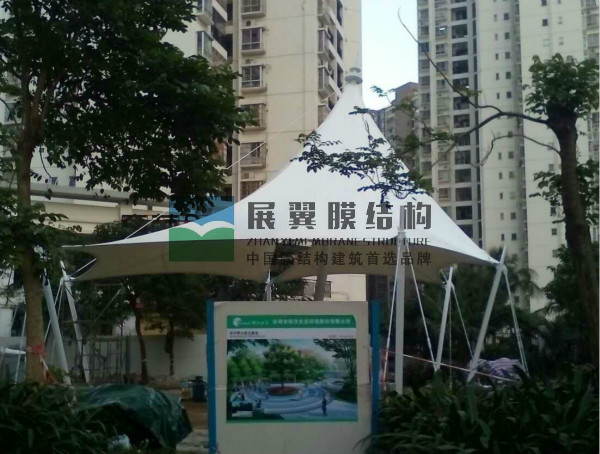 海口小游园景观膜结构工程