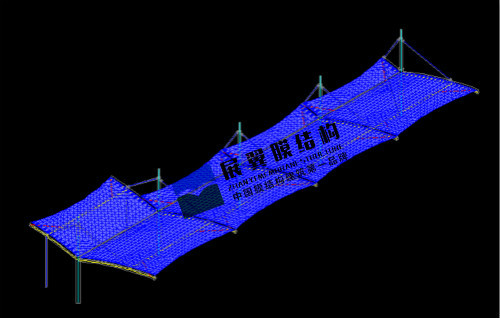 公司签订东莞观岭高尔夫豪庭张拉膜工程